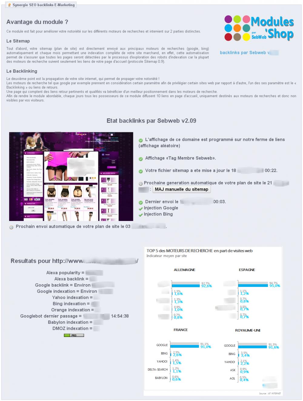 Module Synergie SEO Référencement